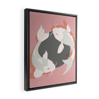 Koi fish 006 Framed Canvas Print Gallery Image 2