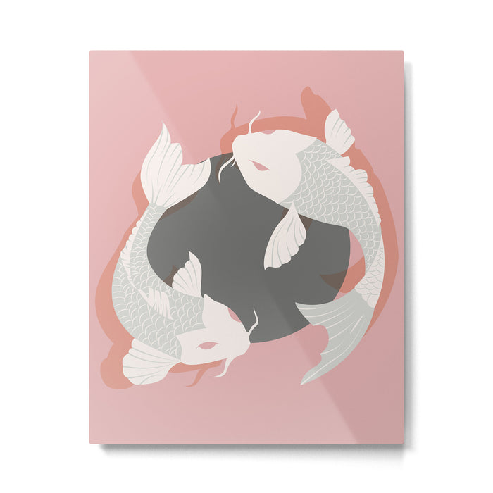Koi fish 006 Metal Print Gallery Image 1