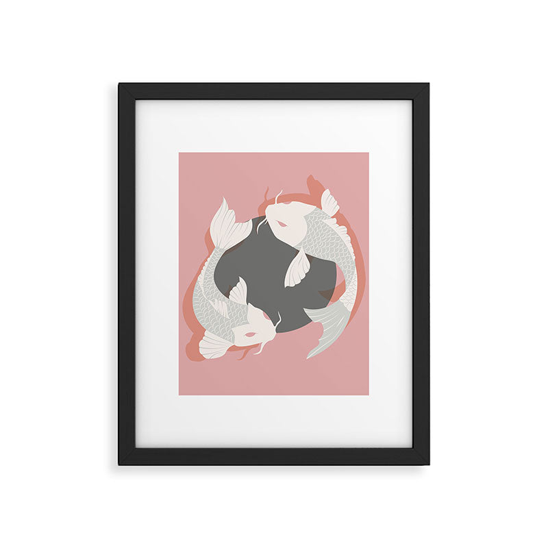 Koi fish 006 Framed Art Print Gallery Image 6