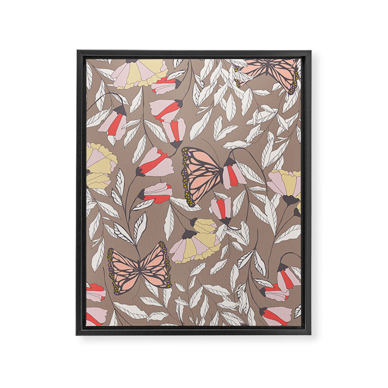 Monarch garden 002 Framed Canvas Print Gallery Image 8