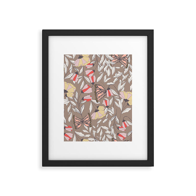 Monarch garden 002 Framed Art Print Gallery Image 6