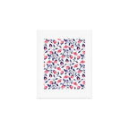 Pink and Blue Floral Tapestry, Poppy Seamless Pattern Art Print Gallery Image 1