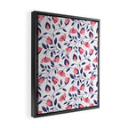 Pink and Blue Floral Tapestry, Poppy Seamless Pattern Framed Canvas Print Gallery Image 2