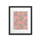 Pink Tiger Pattern 006 Framed Art Print Gallery Image 6