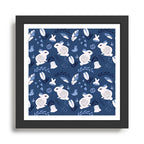 Rabbits and Flowers 003 Framed Art Print Gallery Image 1