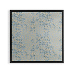 Seamless pattern design with hand drawn flowers and floral elements Framed Canvas Print Gallery Image 3
