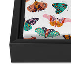Spring Butterflies Pattern 003 Framed Canvas Print Gallery Image 3