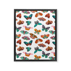 Spring Butterflies Pattern 003 Framed Canvas Print Gallery Image 8