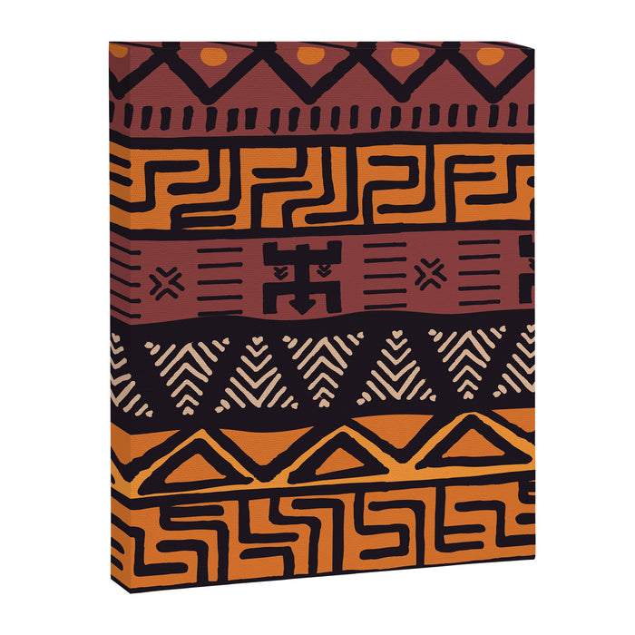 Tribal ethnic geometric pattern 021 Canvas Print Gallery Image 1