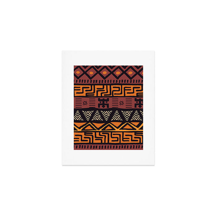 Tribal ethnic geometric pattern 021 Art Print Gallery Image 1