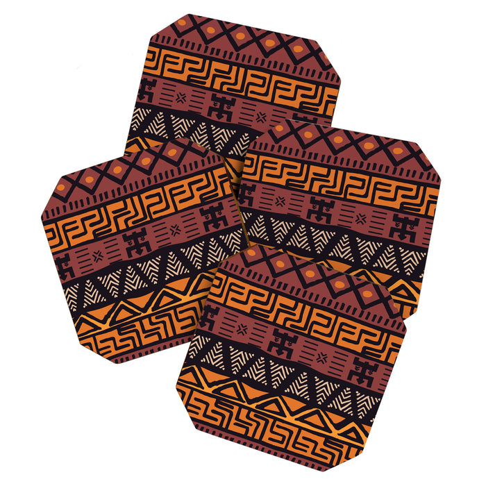 Tribal ethnic geometric pattern 021 Coaster Gallery Image 1