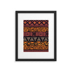 Tribal ethnic geometric pattern 021 Framed Art Print Gallery Image 6