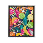 Tropical fruit pattern 03 Framed Canvas Print Gallery Image 8