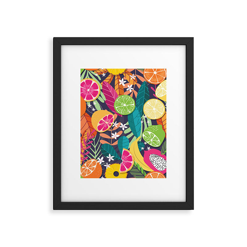 Tropical fruit pattern 03 Framed Art Print Gallery Image 6