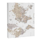 Life is a jouney best travelled together, world map, "Abey" Canvas Print Gallery Image 6