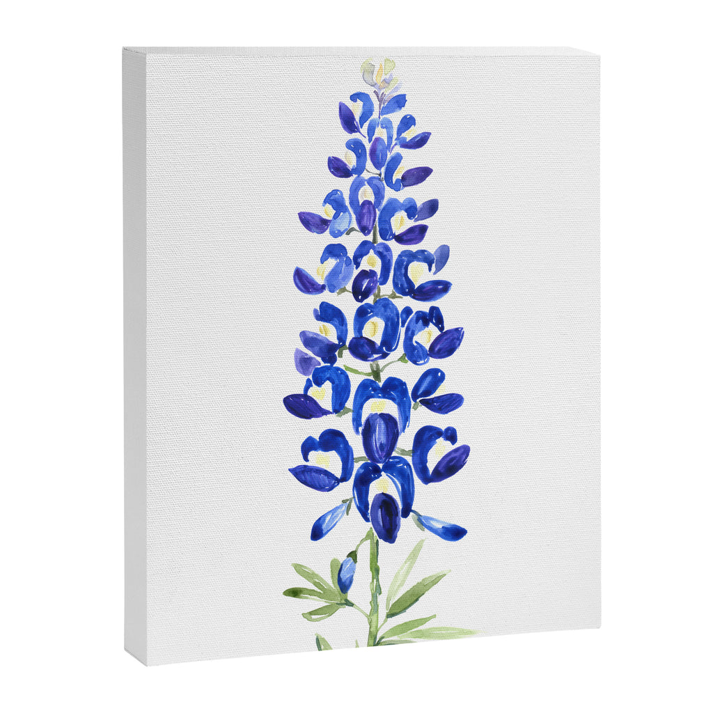 Texas bluebonnet in watercolor Canvas Print Gallery Image 3