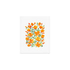 Watercolor California poppies Art Print Gallery Image 1