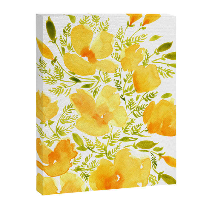 Watercolor California poppies (Quad set, #2) Canvas Print Gallery Image 1