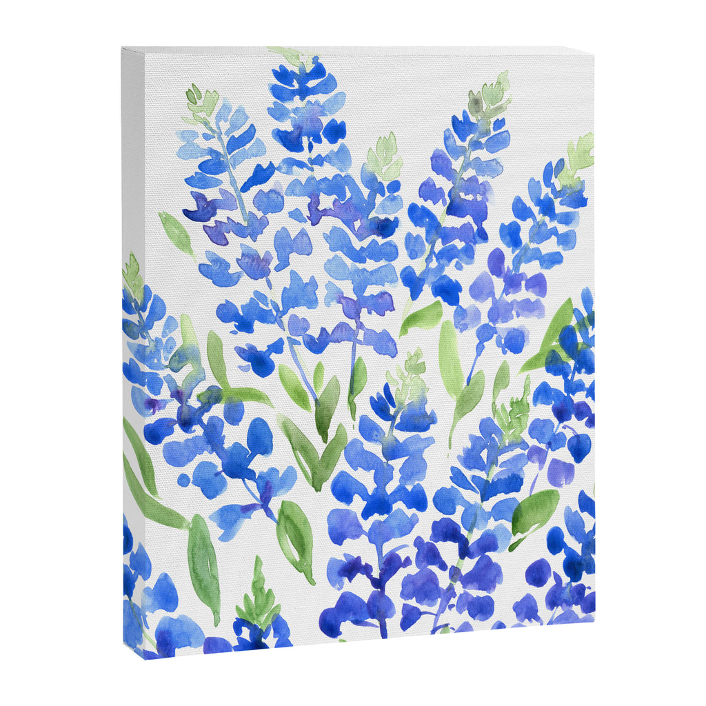 Watercolor Texas bluebonnets Canvas Print Gallery Image 6