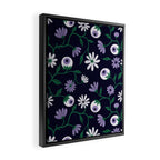 Dark Gothic Floral Garden Flowers and Eyes Creepy Halloween Framed Canvas Print Gallery Image 2