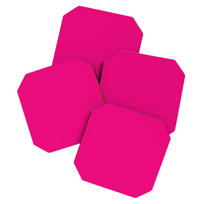 Neon Hot Pink Coaster Gallery Image 1