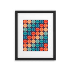Retro Tennis 70s Rainbow Framed Art Print Gallery Image 5