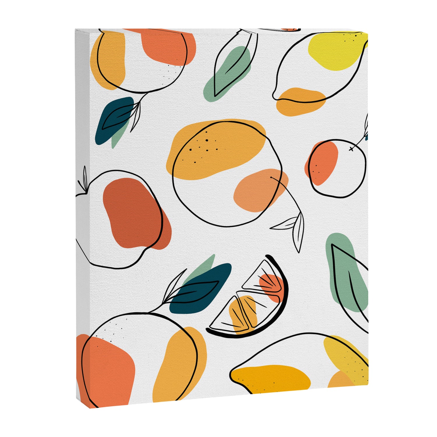 Abstract citrus fruit Canvas Print Gallery Image 3