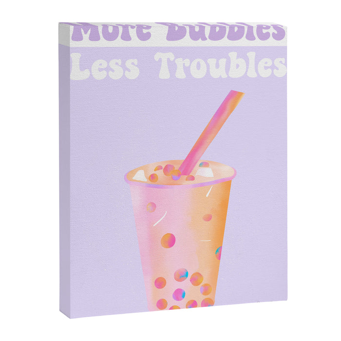 Bubble Tea Boba Tea Pastel Canvas Print Gallery Image 1