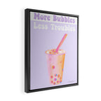 Bubble Tea Boba Tea Pastel Framed Canvas Print Gallery Image 2