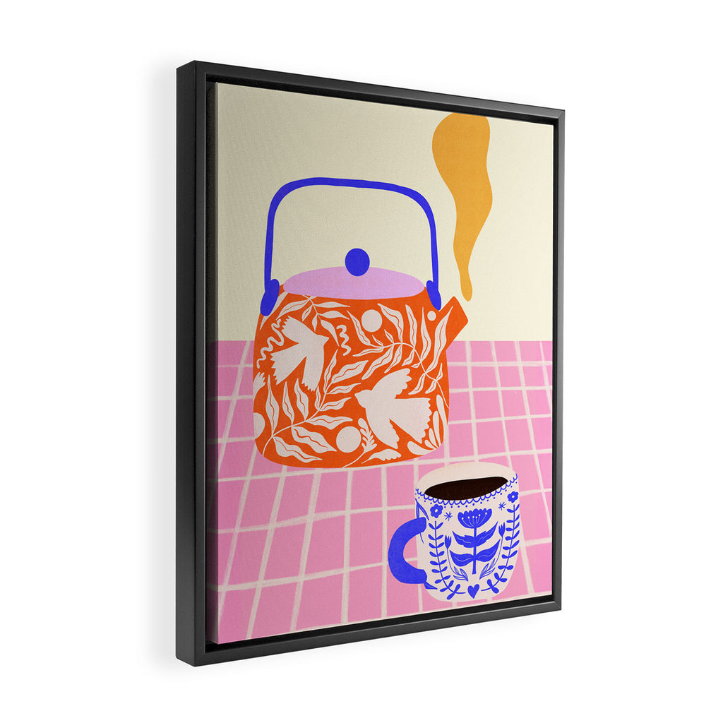 Colorful Tea Por Framed Canvas Print Gallery Image 2