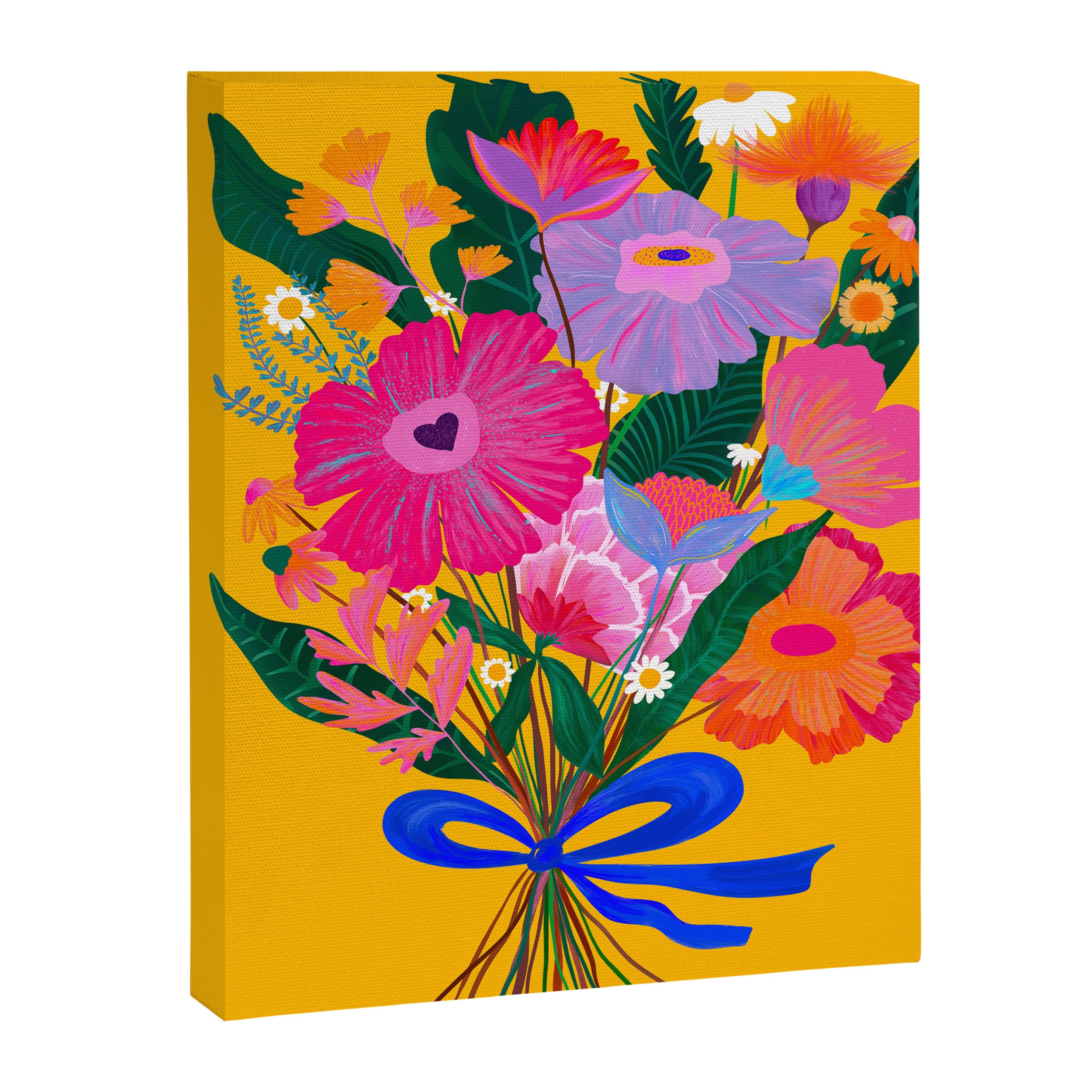 flower bouquet Pink Tangerine Canvas Print Gallery Image 8