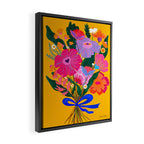flower bouquet Pink Tangerine Framed Canvas Print Gallery Image 2