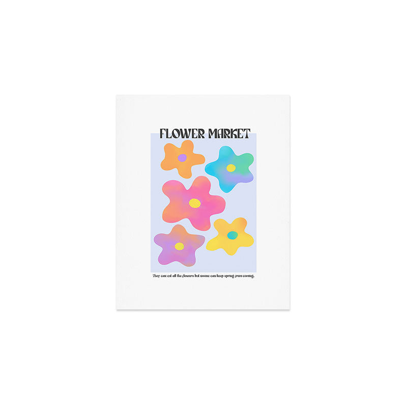 Flower market neon Art Print Gallery Image 1