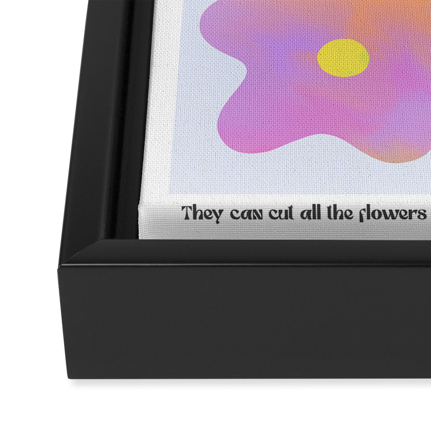 Flower market neon Framed Canvas Print Gallery Image 3
