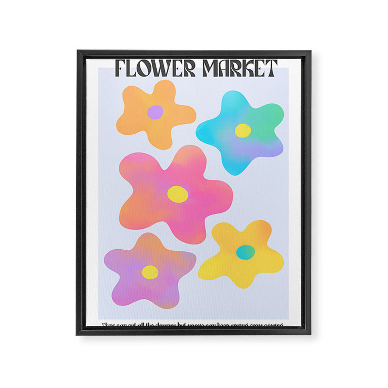 Flower market neon Framed Canvas Print Gallery Image 8