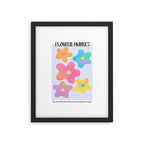 Flower market neon Framed Art Print Gallery Image 6