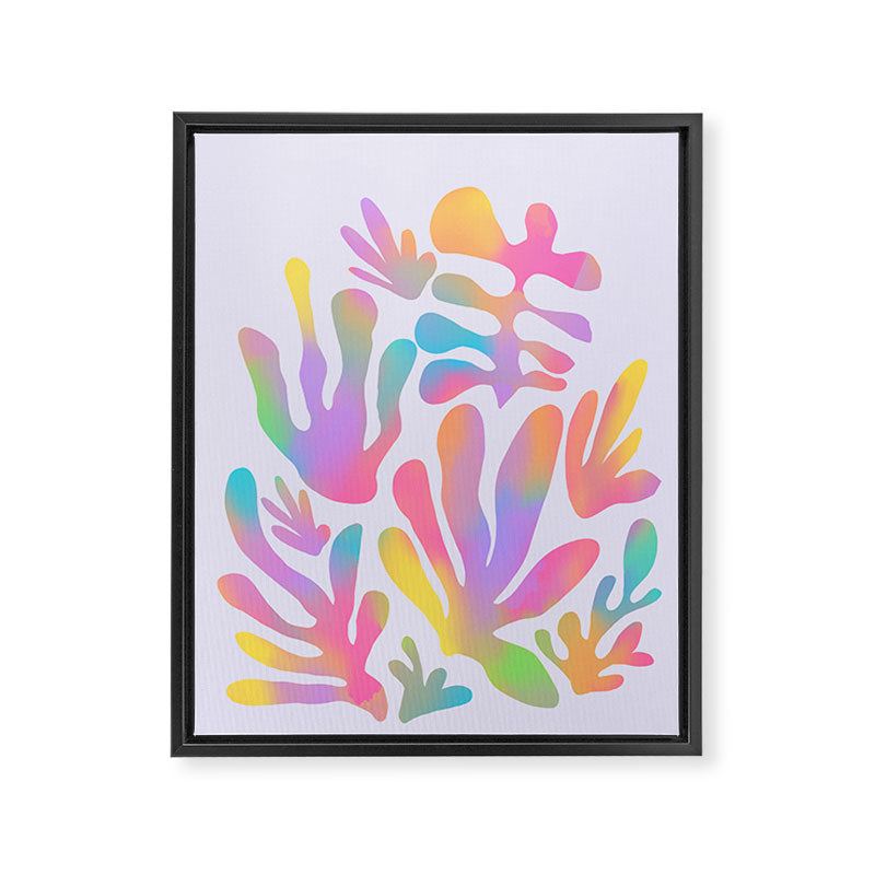 Matisse colorful pastel cutouts Framed Canvas Print Gallery Image 8