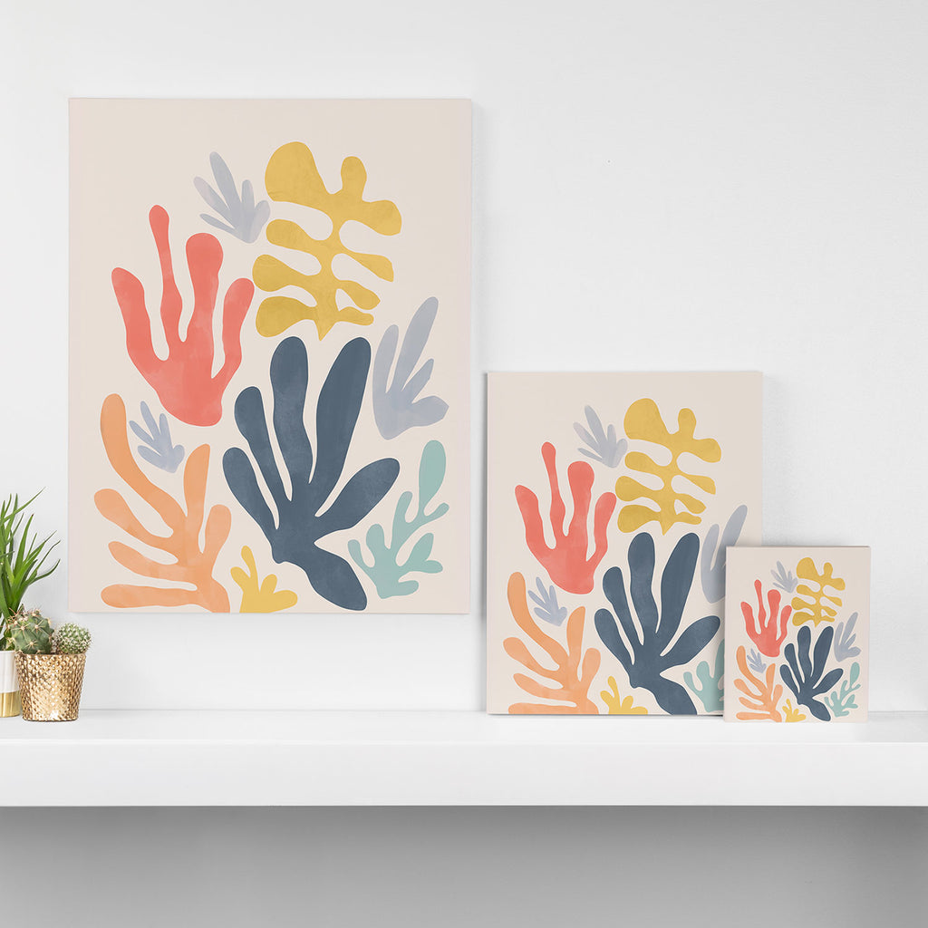 Matisse Cutouts Homage - Abstract Painting Canvas Print Gallery Image 3