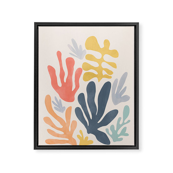 Matisse Cutouts Homage - Abstract Painting Framed Canvas Print Gallery Image 1