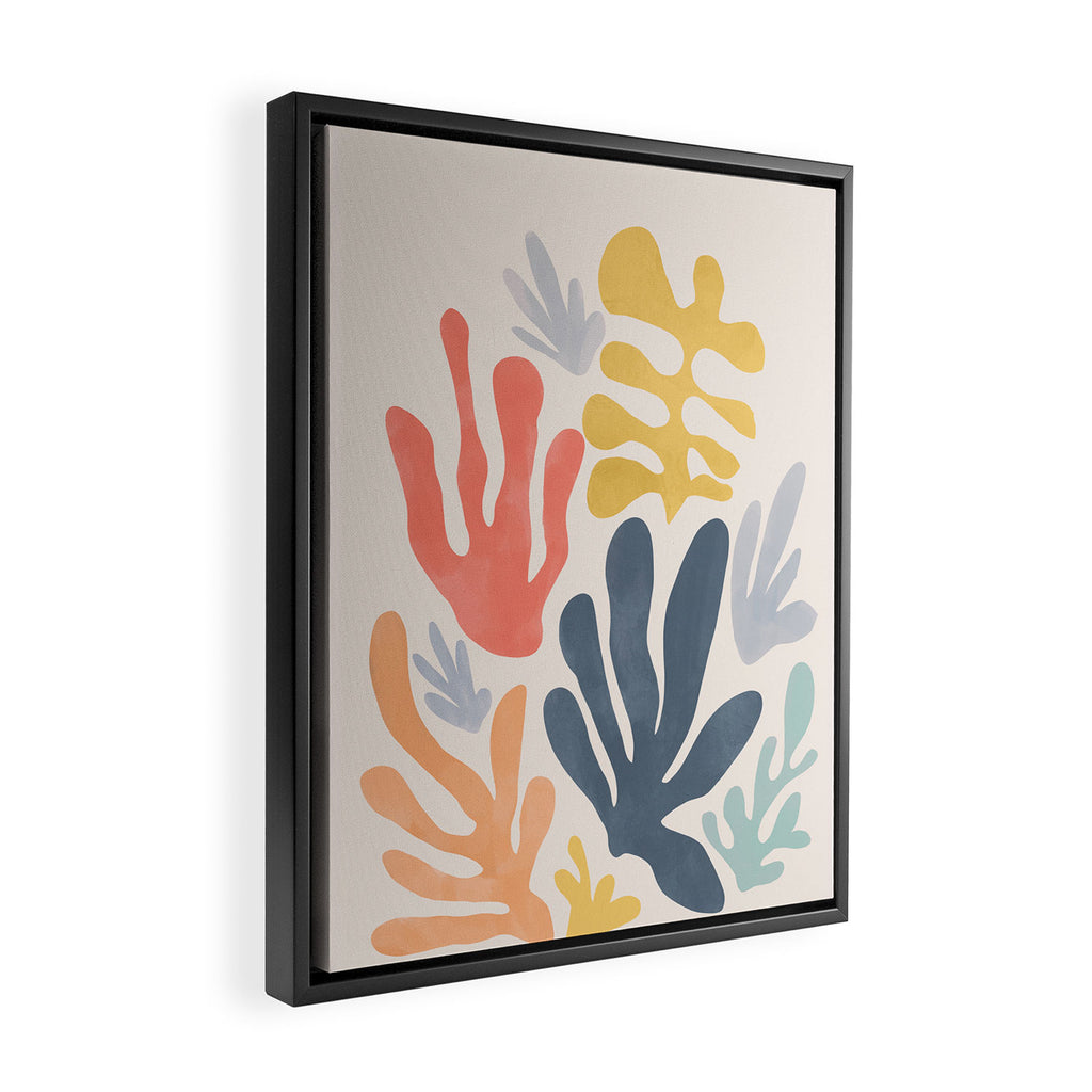 Matisse Cutouts Homage - Abstract Painting Framed Canvas Print Gallery Image 2