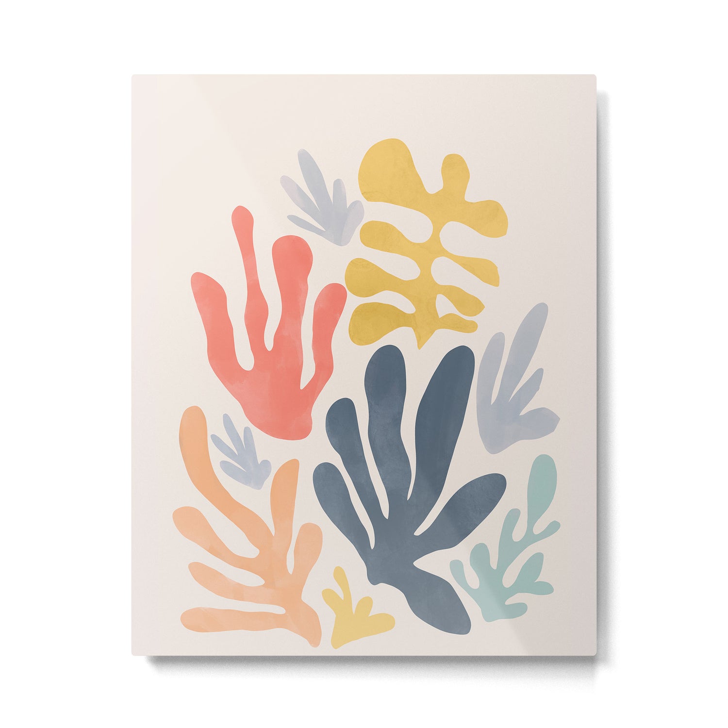 Matisse Cutouts Homage - Abstract Painting Metal Print Gallery Image 6