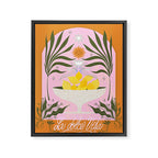 Mediterranean Lemon Florals - La Dolce Vita Framed Canvas Print Gallery Image 6