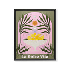Mediterranean Lemons - La Dolce Vita Framed Canvas Print Gallery Image 6