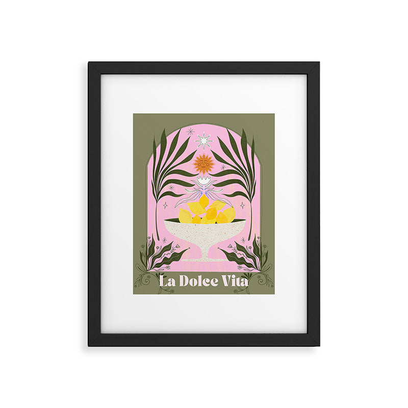 Mediterranean Lemons - La Dolce Vita Framed Art Print Gallery Image 5