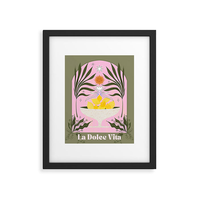Mediterranean Lemons - La Dolce Vita Framed Art Print Gallery Image 1
