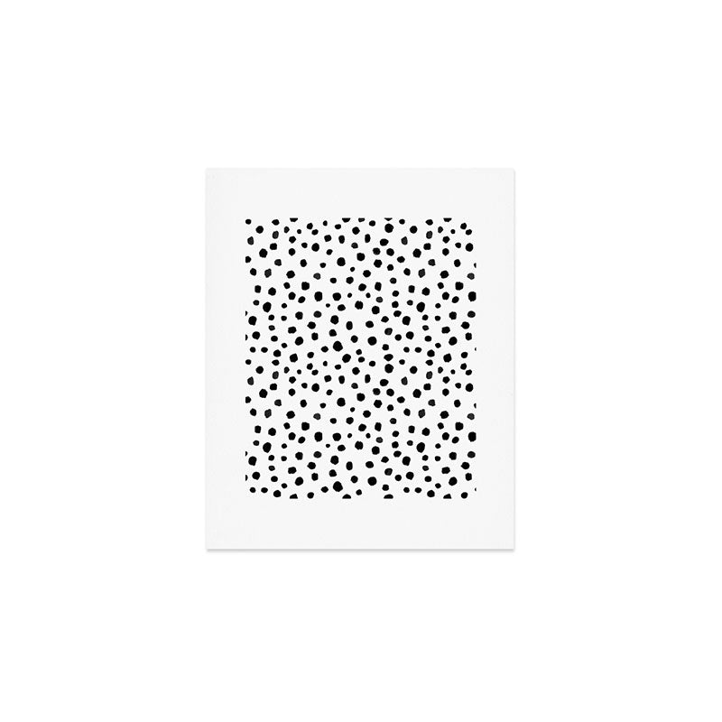 Modern Polka Dot Hand Painted Pattern Art Print Gallery Image 1
