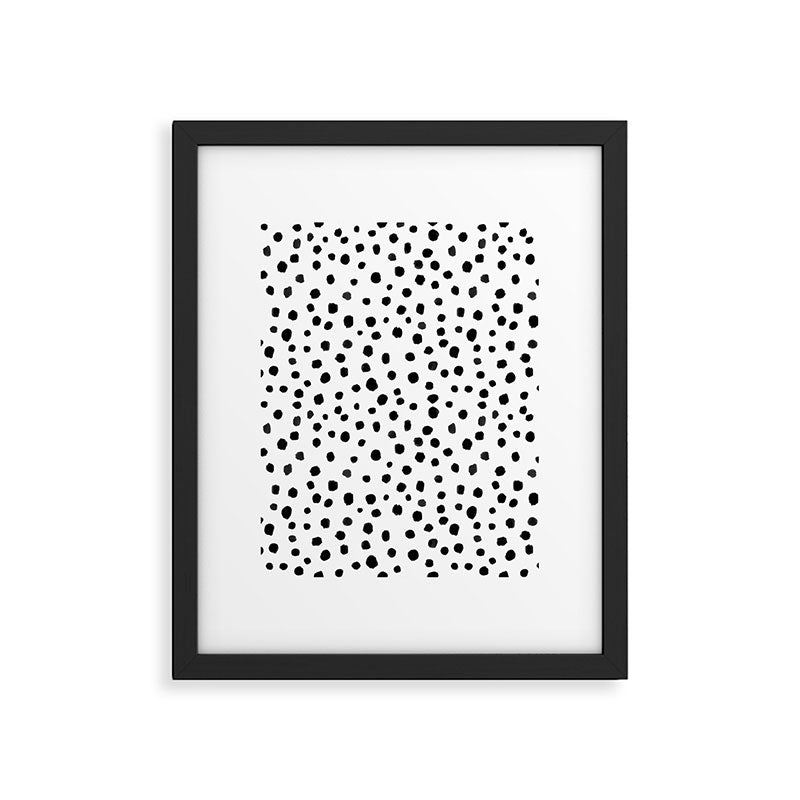 Modern Polka Dot Hand Painted Pattern Framed Art Print Gallery Image 6