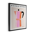 Moka Espresso Coffee Framed Canvas Print Gallery Image 2