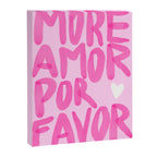 Pink Maximalist Quote - More Amor Canvas Print Gallery Image 8