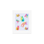 Rainbow Cats Pastel Art Print Gallery Image 1